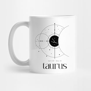 Minimalist Taurus Zodiac Sign Astrology Mug